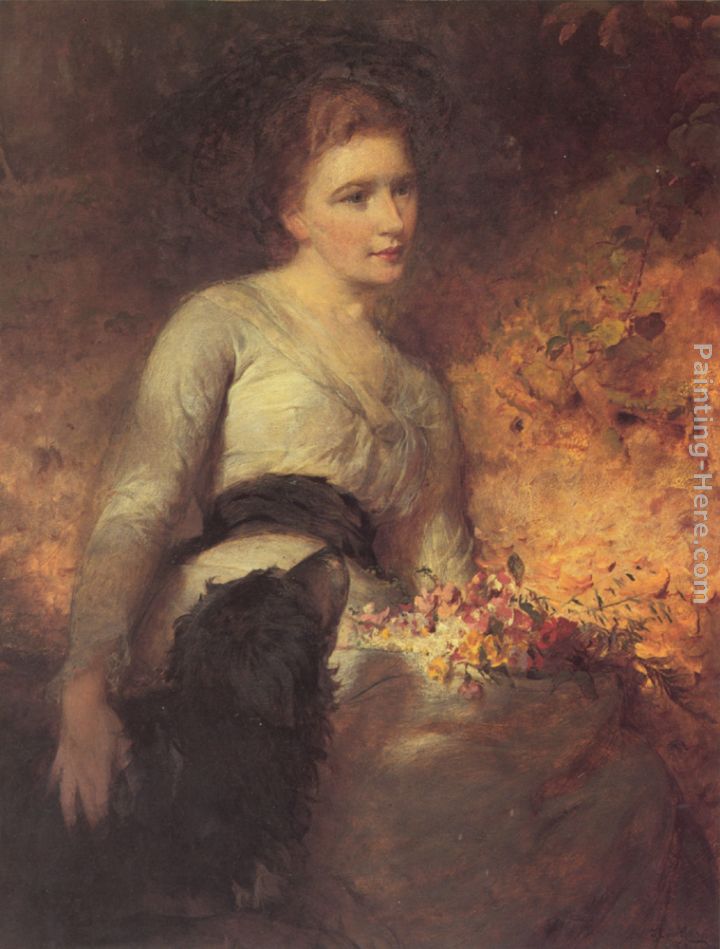Jane Isabella Baird (Villers) painting - George Elgar Hicks Jane Isabella Baird (Villers) art painting